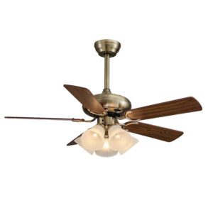 Quạt trần đèn trang trí 137 cánh gỗ - Thành Đạt Led