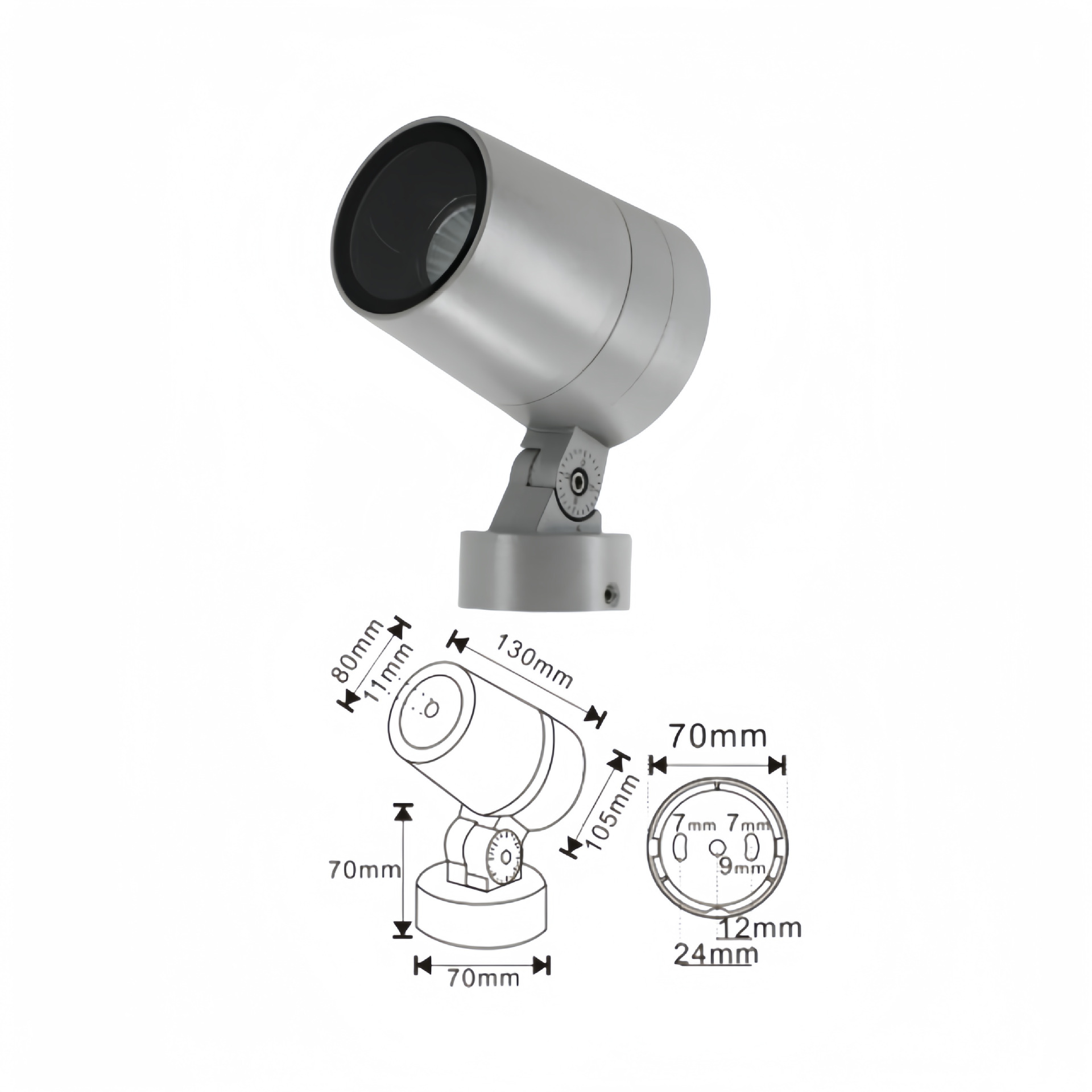 Đèn rọi cột cao cấp 20W TDL-038 Thành Đạt Led