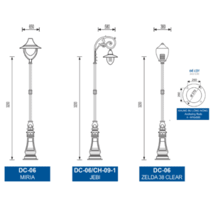 Cột Đèn trang trí TDL-DC06