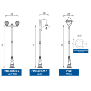 Cột Đèn trang trí NOUVO TDL-NOUVO