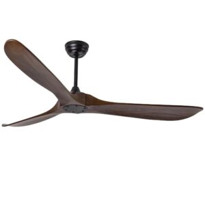 Quạt trần trang trí 217 cánh gỗ tự nhiên 3 Cánh - Thành Đạt Led